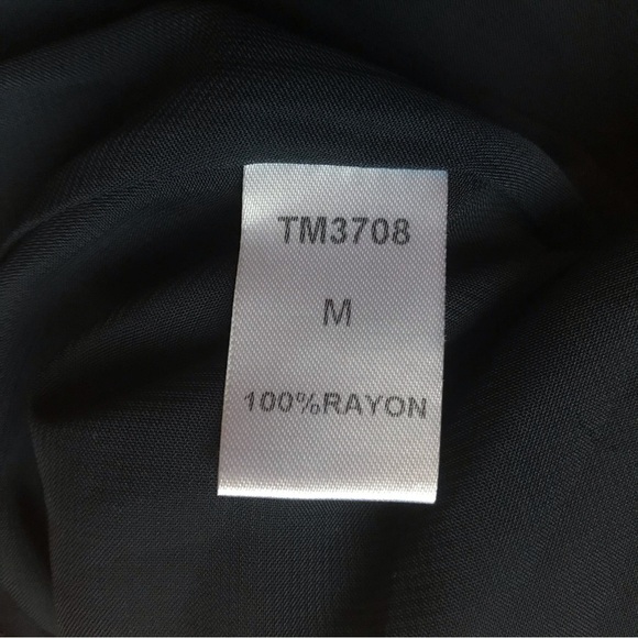 THML Navy Orange Striped Pom-Pom Shift Dress, EUC, M - Picture 9 of 12